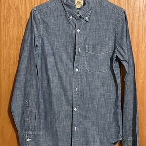 Men’s J. Crew Chambray Button Down Shirt